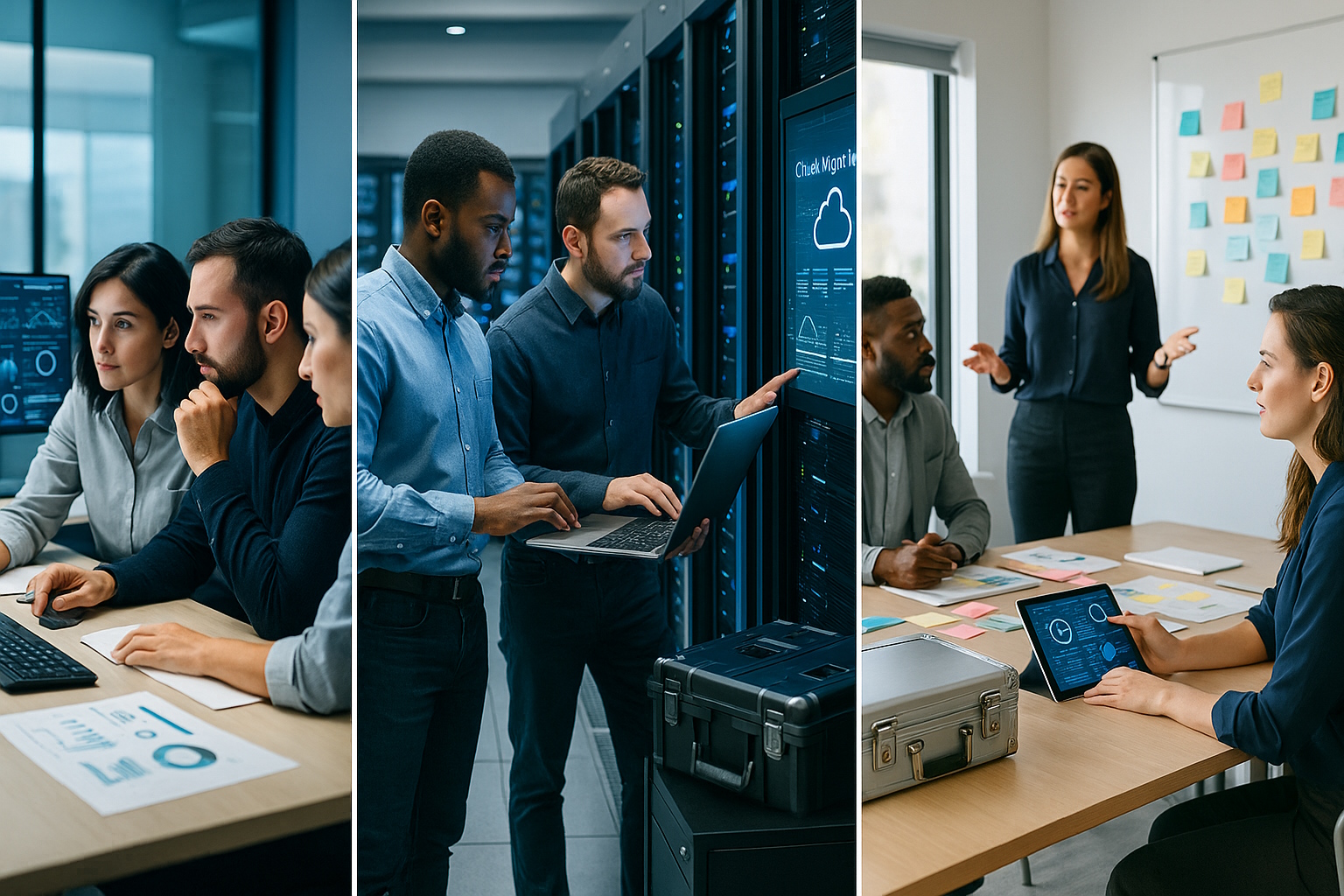 Dashboard of results and metrics